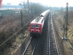 DB 143 216-0 at Bruchmuhlbach-Miesau Bahnhof